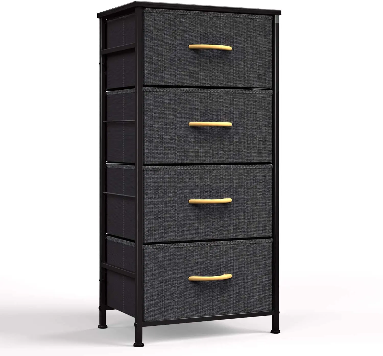 ANQI Factory Customized Good Quality Sturdy Fabric Drawer Closet Organizer Dresser Bins Cabinet Storage Box(No Rack)
