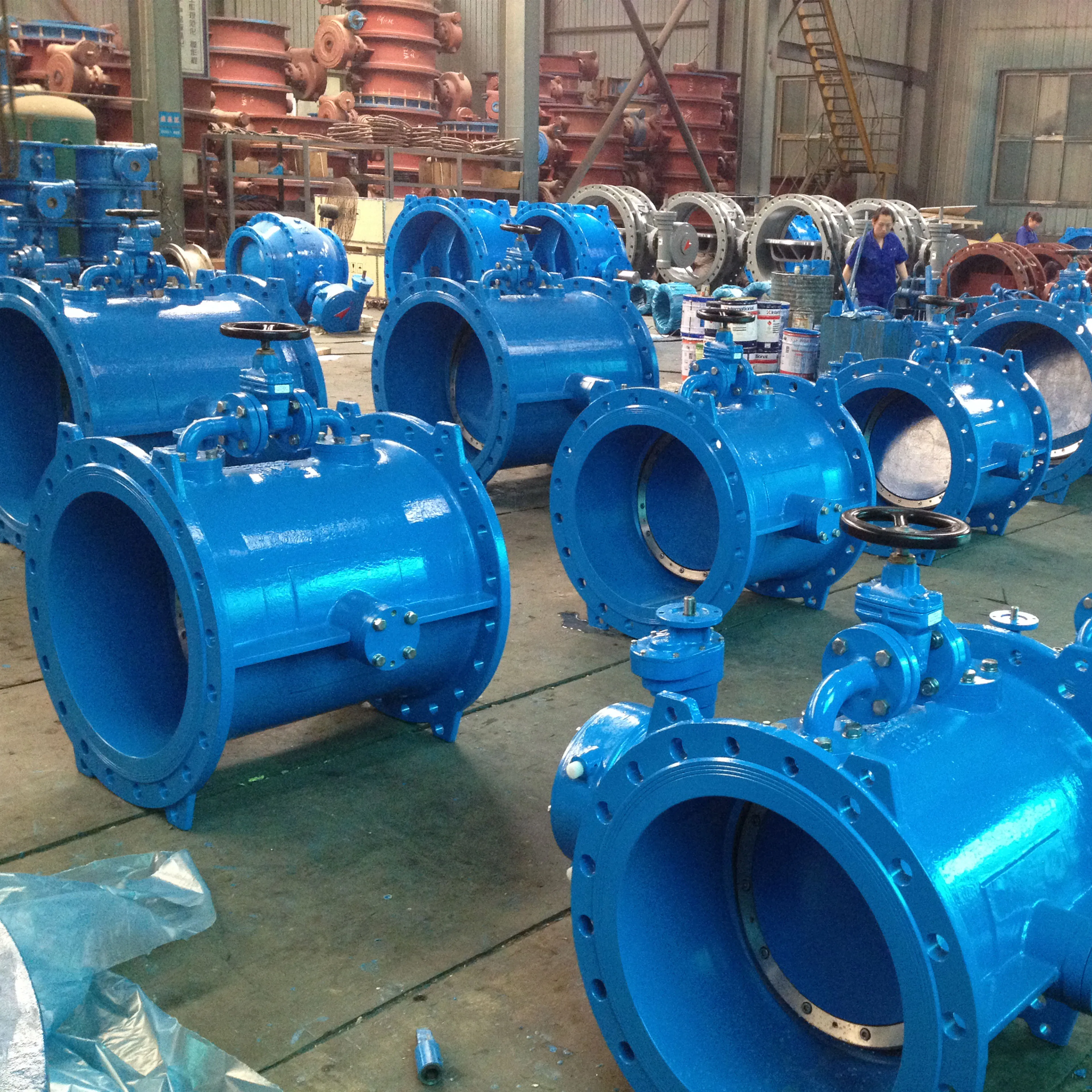 Автоматический распределительный демпфер Электрический двойной эксцентриковый Клапан-Бабочка