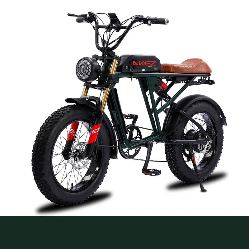High Security Performance Smart Electric Bike for Exercise 60km Range Rear Hub Motor Disc Brake Steel Alloy Frame Mountain Style
