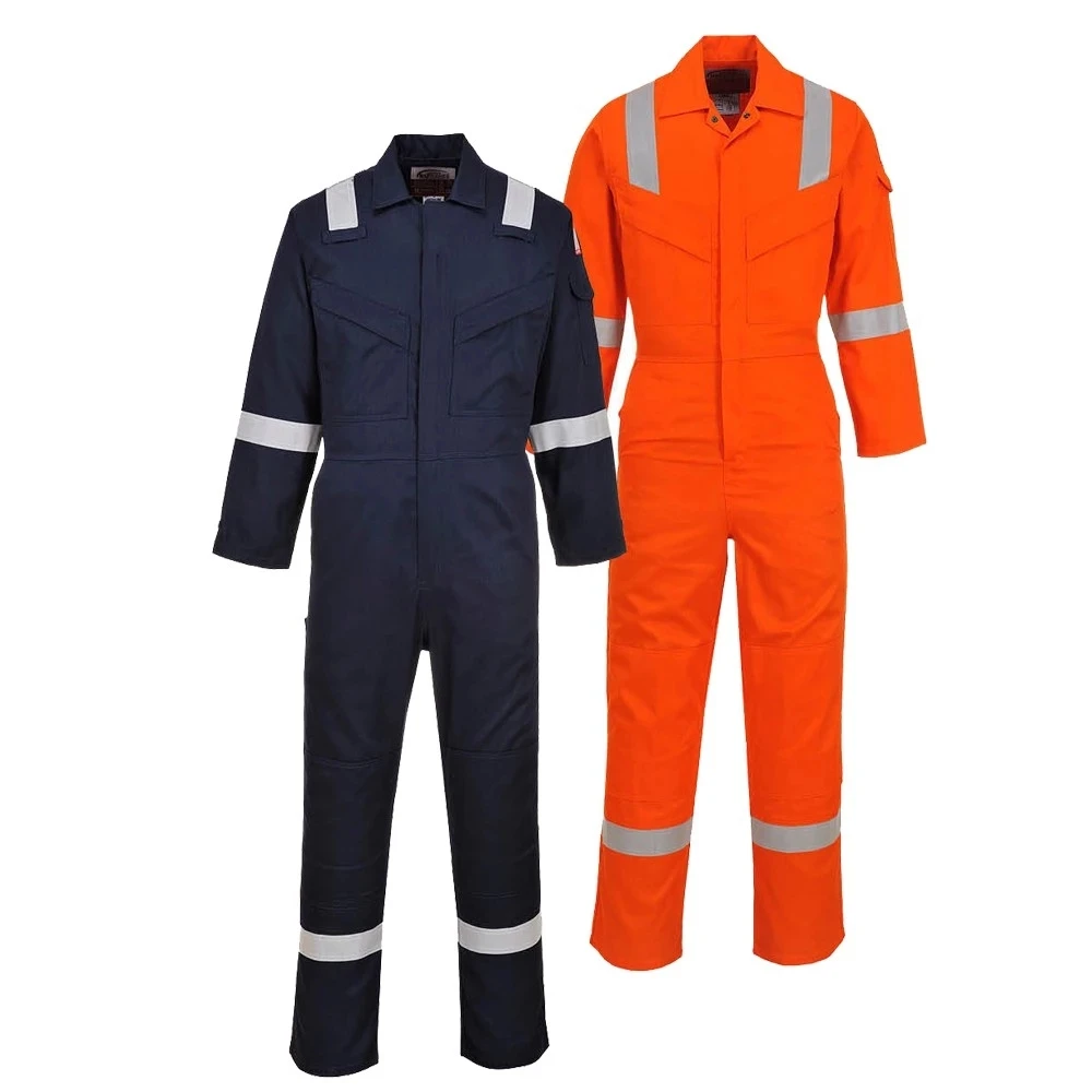 
heavy visibility safety protection FRC cotton insulated fire retardent workwear offshore coverall suit for men 