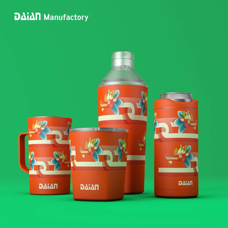 China Supplier Dragon Boat Festival Item Daian 20oz Wine Whisky Tumbler and Drink Mixer Bar Stainless Steel Cocktail Shaker