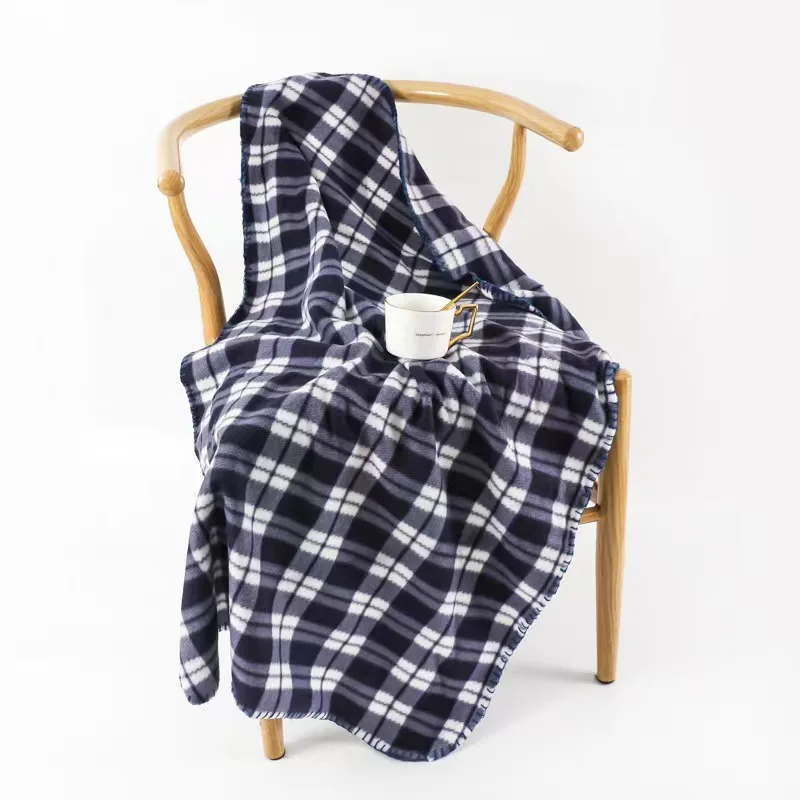 Eco-friendly wholesale printed blanket stock use in plane blanket with custom logo blanket  fleece