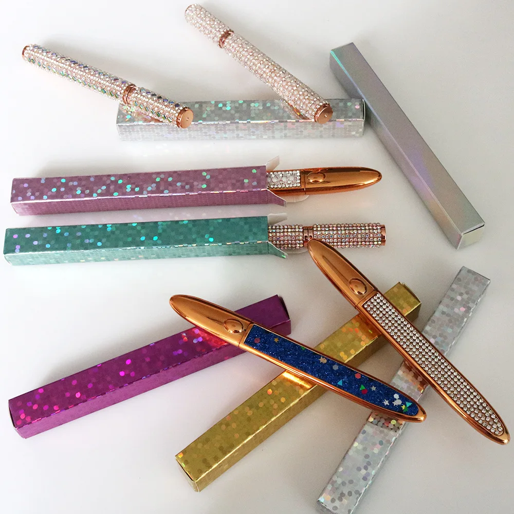 Self Adhesive Magic Eyeliner Pencil No Glue Waterproof Anti-smudge Quick Drying Eyelashes Sticking Eye liner Pen