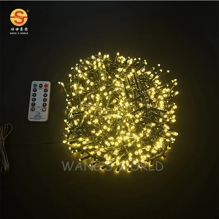Christmas Cluster Wedding Lights Outdoor LED Light String Fairy Outside String Lighting