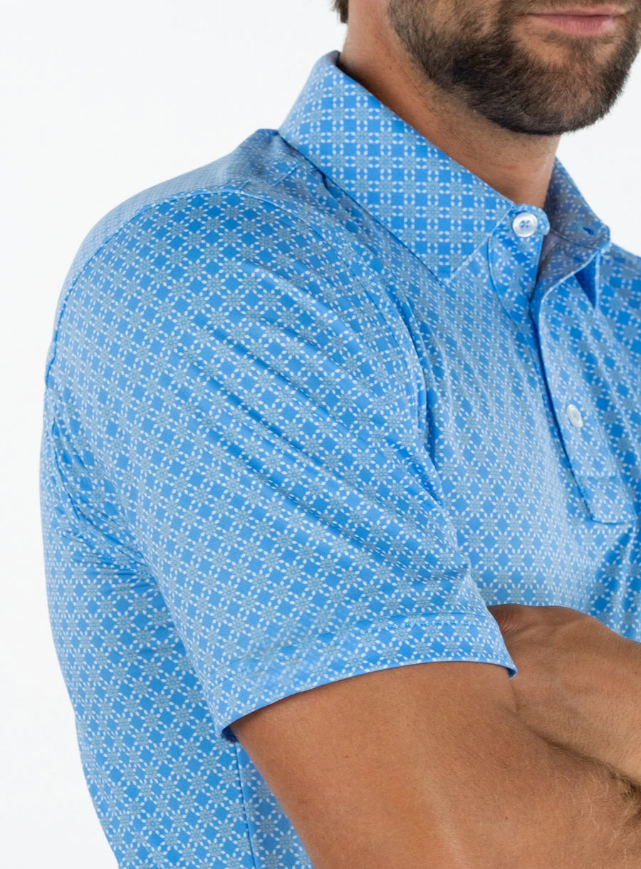 Custom blue polo golf shirts polyester man golf polo