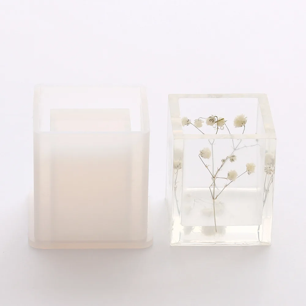 cylindrical pen holder Silicone Mold  ,DIY Succulent  Concrete Model, resin flower pot mold