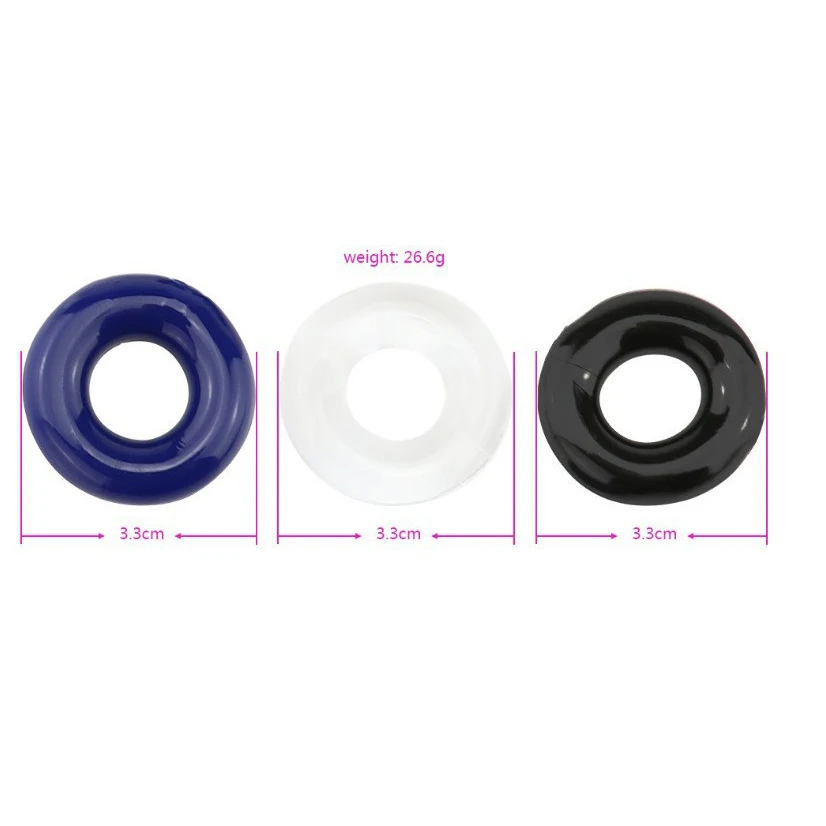2024 Silicone Durable Cock Penis Ring Ejaculation Delay Cock Rubber Rings Penis Enlargement Sex Toys For Adult Men Male