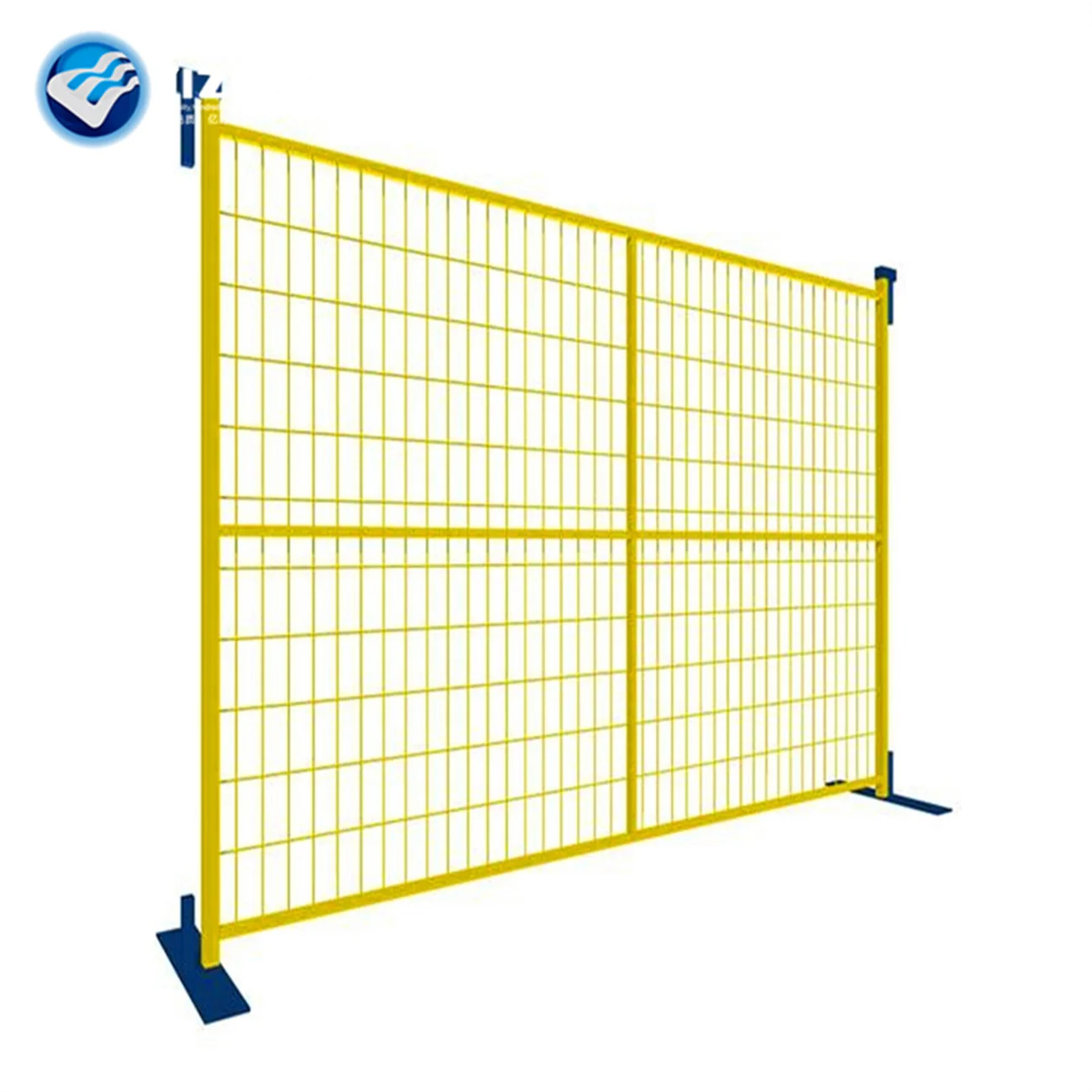 Wooden Panel Short Chain Wire Construction Site Stainless Steel Temporary Fence For Festival
