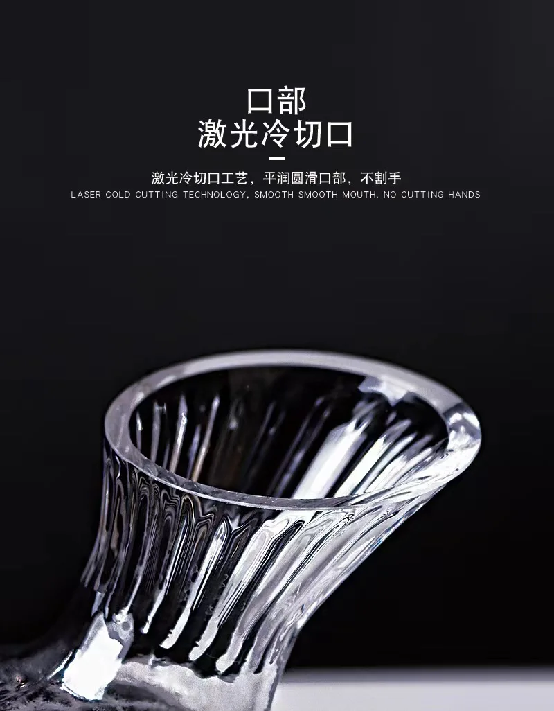 2023 Large capacity Crystal Glass decanter set decanter set with box  whisky decanter