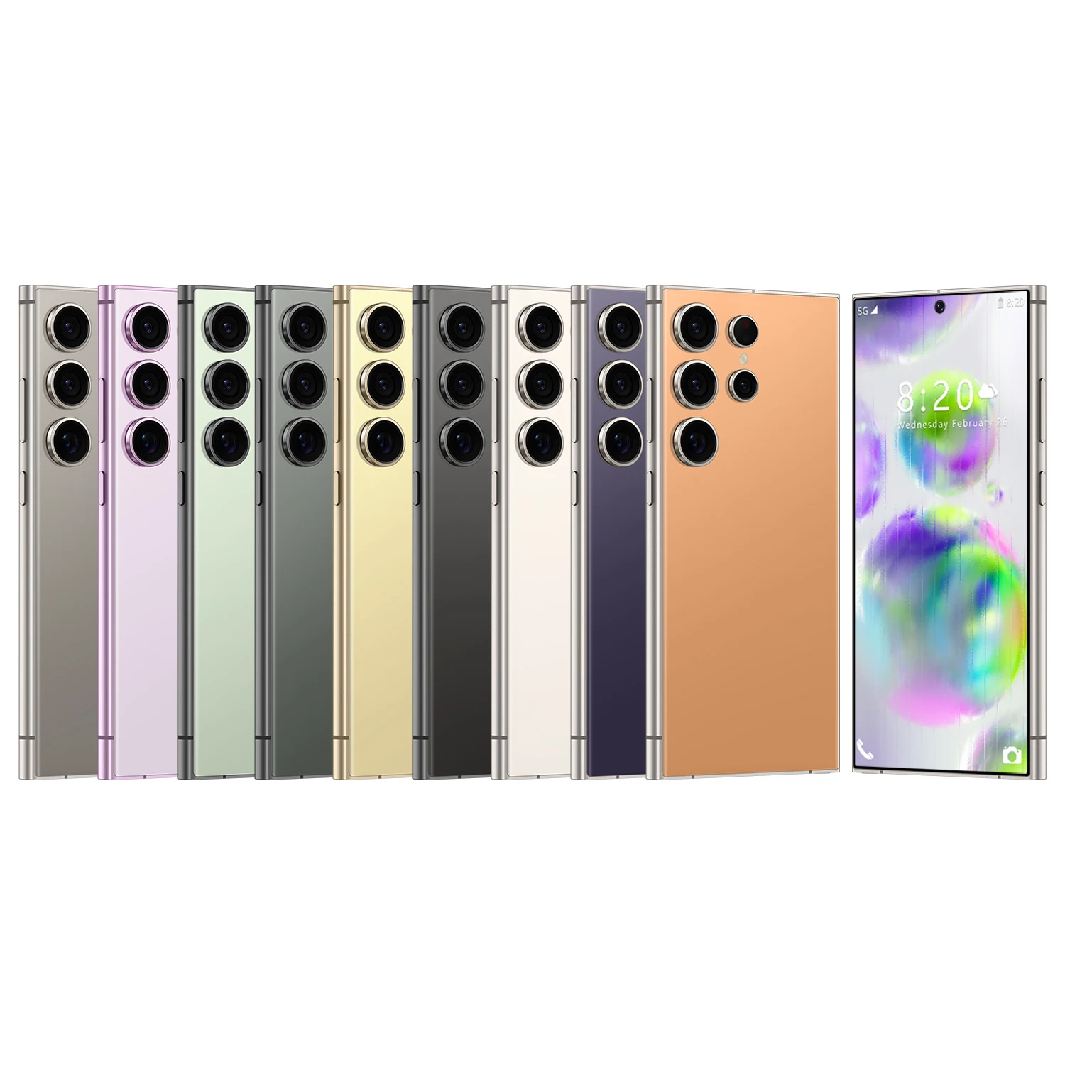 Samsun S24 ULTRA 48MP+100MP Full Display 8GB+256GB Android Cell Phone Face Unlock 65W 5g smartphone Original Selling Mobil Phone