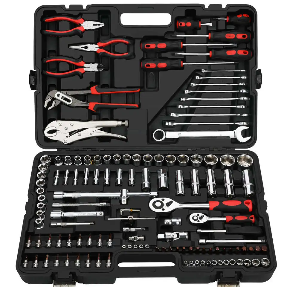 131 Pcs Ratchet Wrench Socket Tool Set Hand Car Repair Bit Kit