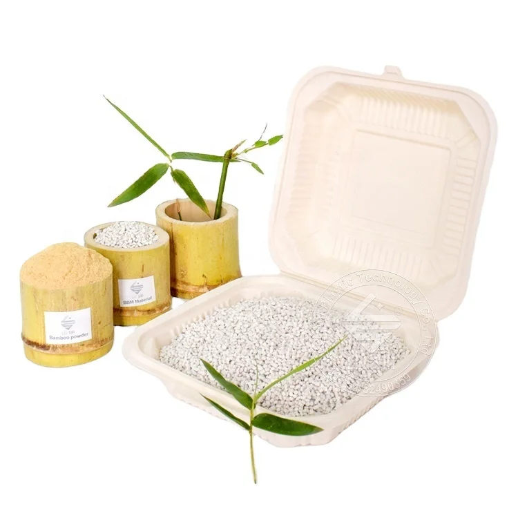 Heat Resistant Bamboo Biodegradable Plastic Pallet Sheet Lunch Box Disposable Raw Material