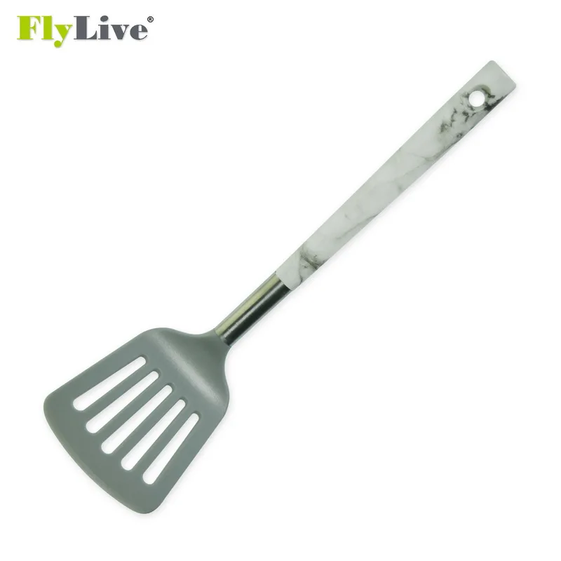 
6 Pcs Premium Quality Nylon Utensil Set with Marble Design handle nylon 