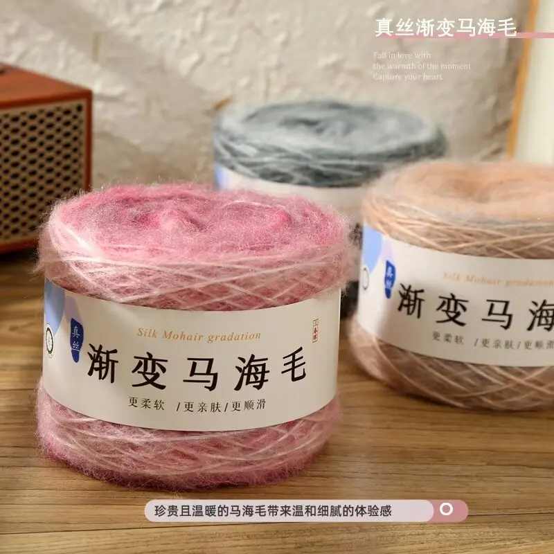 Dimuni Hot Factory Directly Supply High Quality Mohair Fancy Yarn 100g Crochet For Knitting