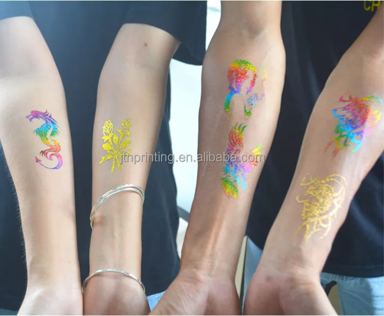Laser printer printable temporary tattoo decal paper