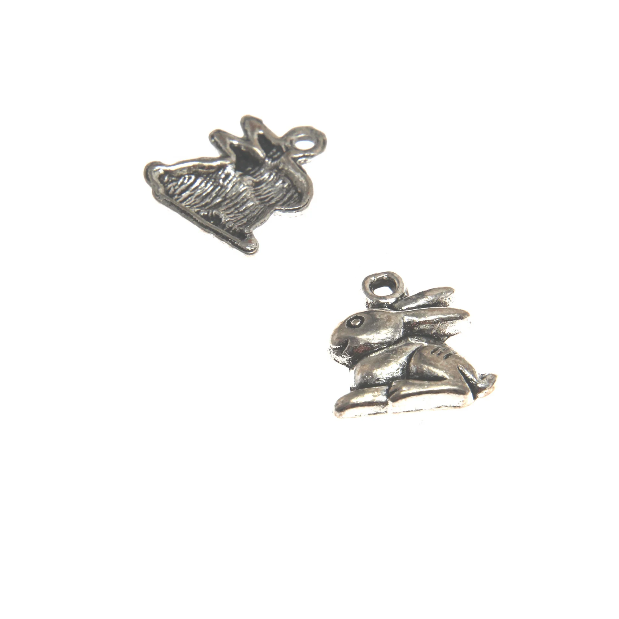 Rabbit Charm Animal pendant Fit for DIY Jewelry Making Hand crafted Accessories 12x11mm