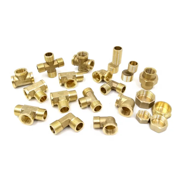 Латунный фитинг для труб соединитель воды масла и газа переходник наружная резьба 1/8 дюйма 1/4 3/8 1/2 BSP тип тройника