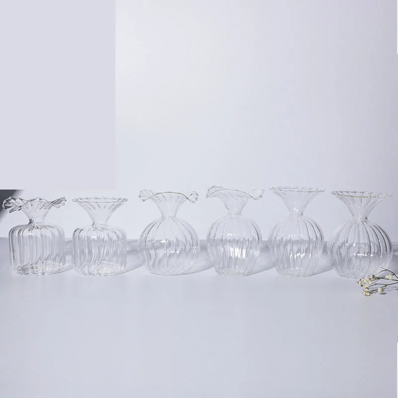 Clear Transparent Decorative Glass & Crystal Vases for Home Decor Wedding Anniversary Tabletop Decoration Perfect Gift