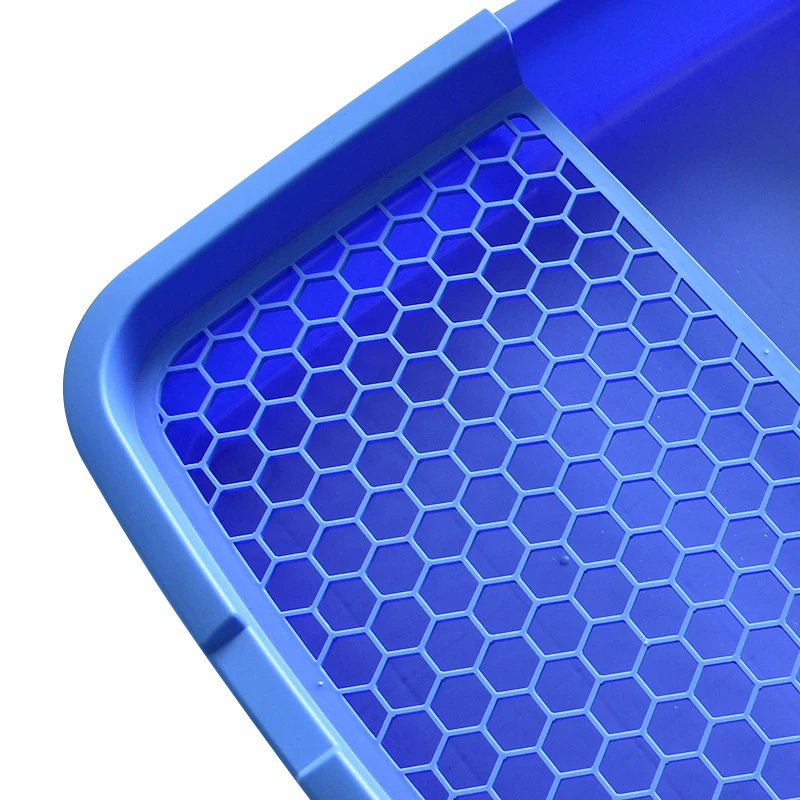 Sanfine 9 Inch Molded Plastic Paint Tray Solvent Proof Roller Trays with Paints Grid Durable for Home Painting