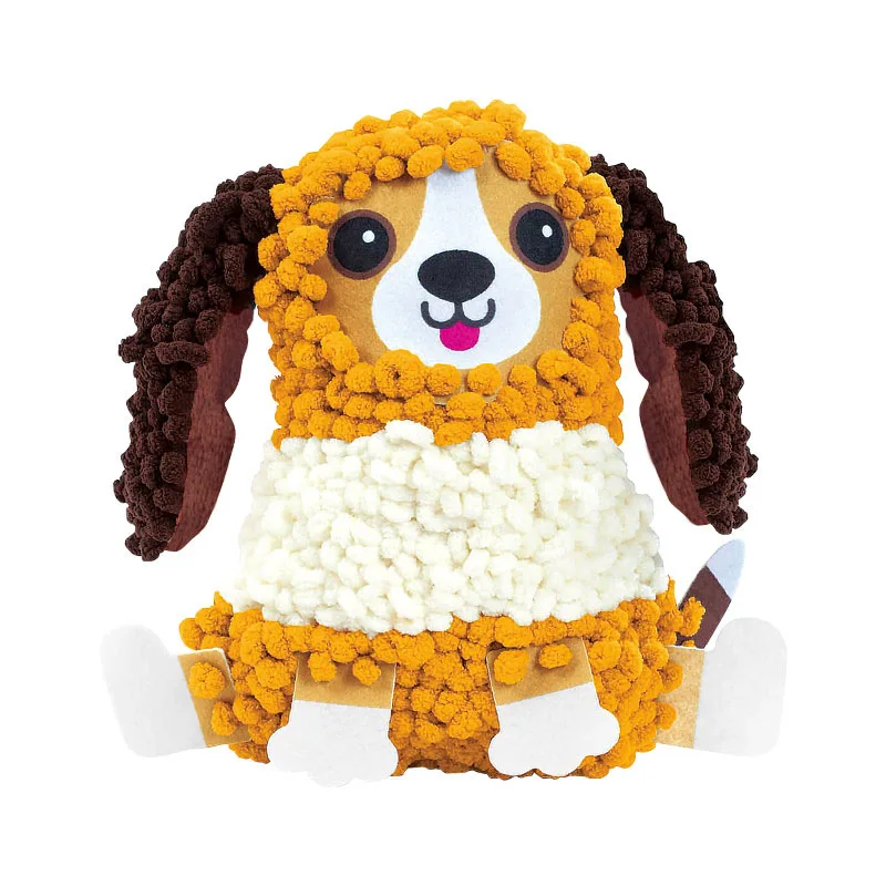DIY Animals Crochet Kit Cute Cartoon Dog Fox Penguin Lion Panda Animal Doll for Baby Parents Interactive Toy Gift