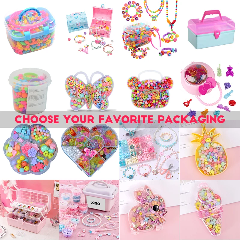 JH DIY Children Gift Beads For Jewelry Making Bracelets DIY Seashell Beads Jewelry Sets