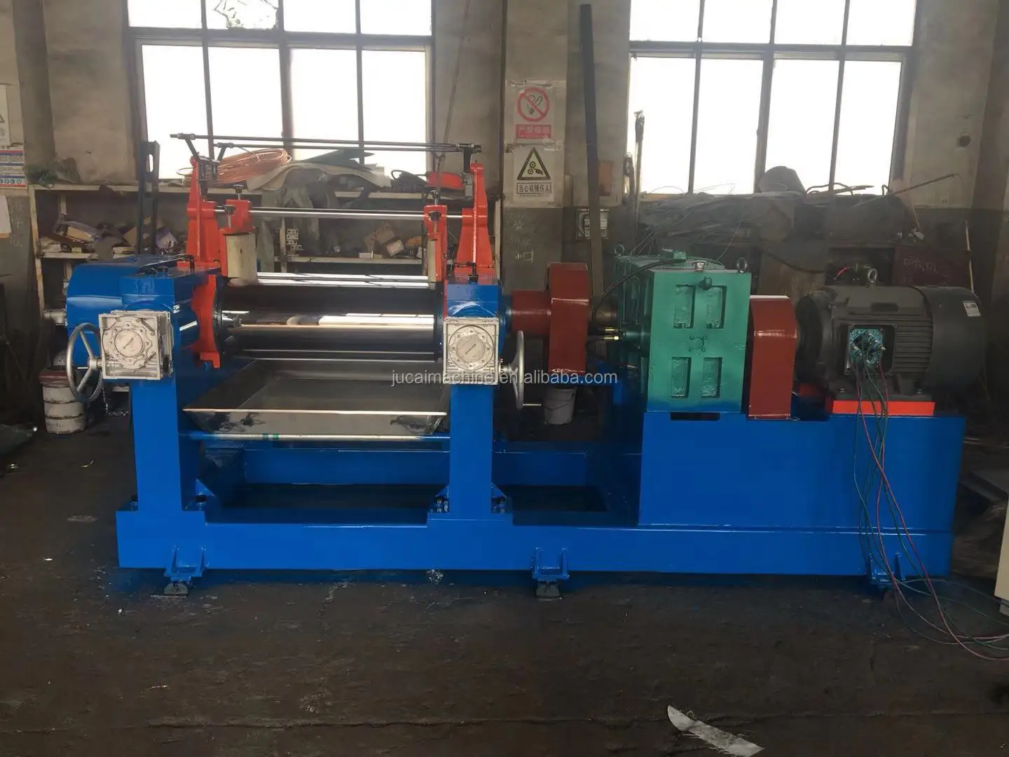 
Rubber And Plastic Two Roll Mixing Mill Machine with Hydraulic Stock Guide/mixing mill rubber 
