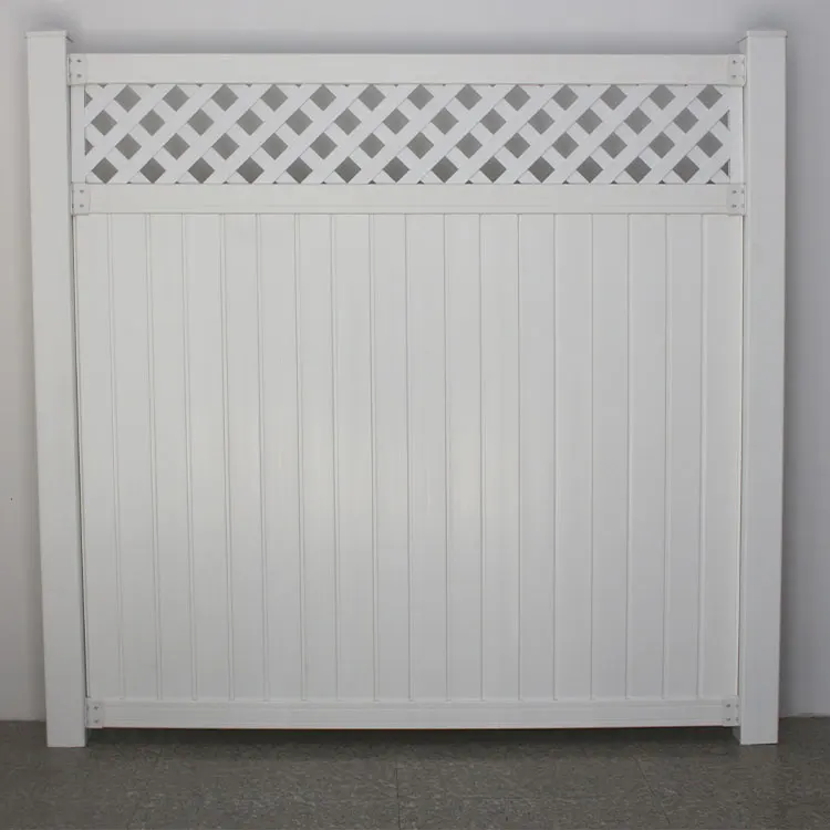 6X8 Ft White Color Plastic Pvc/Vinyl Cheap Panel Privacy Fence Panels For Sale