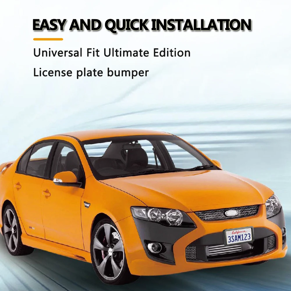 Rubber License Plate Frame Protects Bumper from Scratches and Dents Universal Fit for Cars