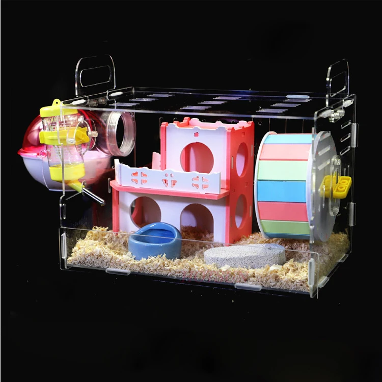 cute acrylic pet products/hamster cage
