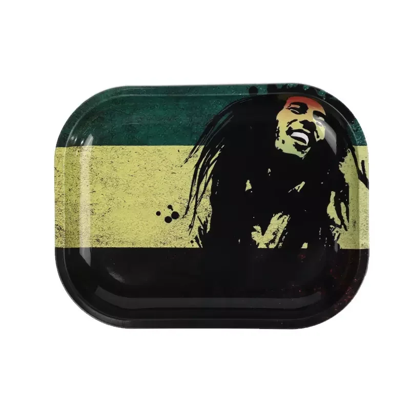 Hot Sale Cheap Price Customized Logo Wholesale Metal Colorful Smoking Tobacco Rolling tray Custom Rolling Tray