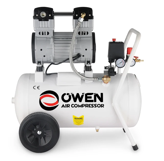 More Than 10 Years Of Experience 8Bar 24L Oil-Free Air-Compressors Oilless Small Portable Dental Air Compressor Oiless