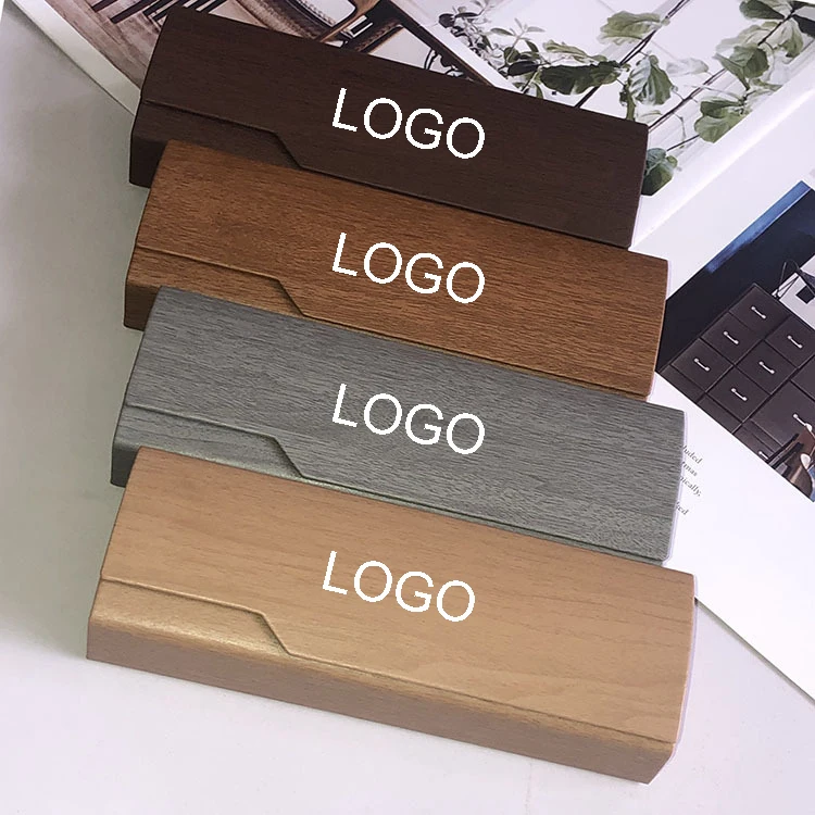 Cheap Popular Cheap Custom Designer Brand Brown Leather Eyewear Accessories Glasses Case