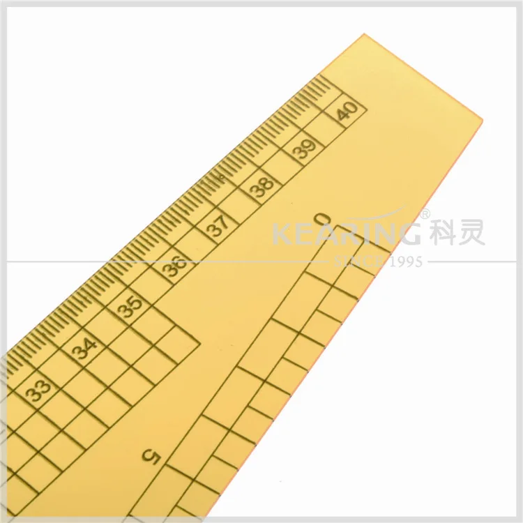 Metric Curve Ruler Yellow Printing Surface Armhole Peach Ruler Drawing Measuring Plate Making Ruler Tool