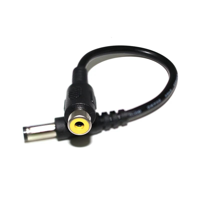 DC power cable 5.5*2.1 male to RCA Female Plug Cable Power Conversion Cable