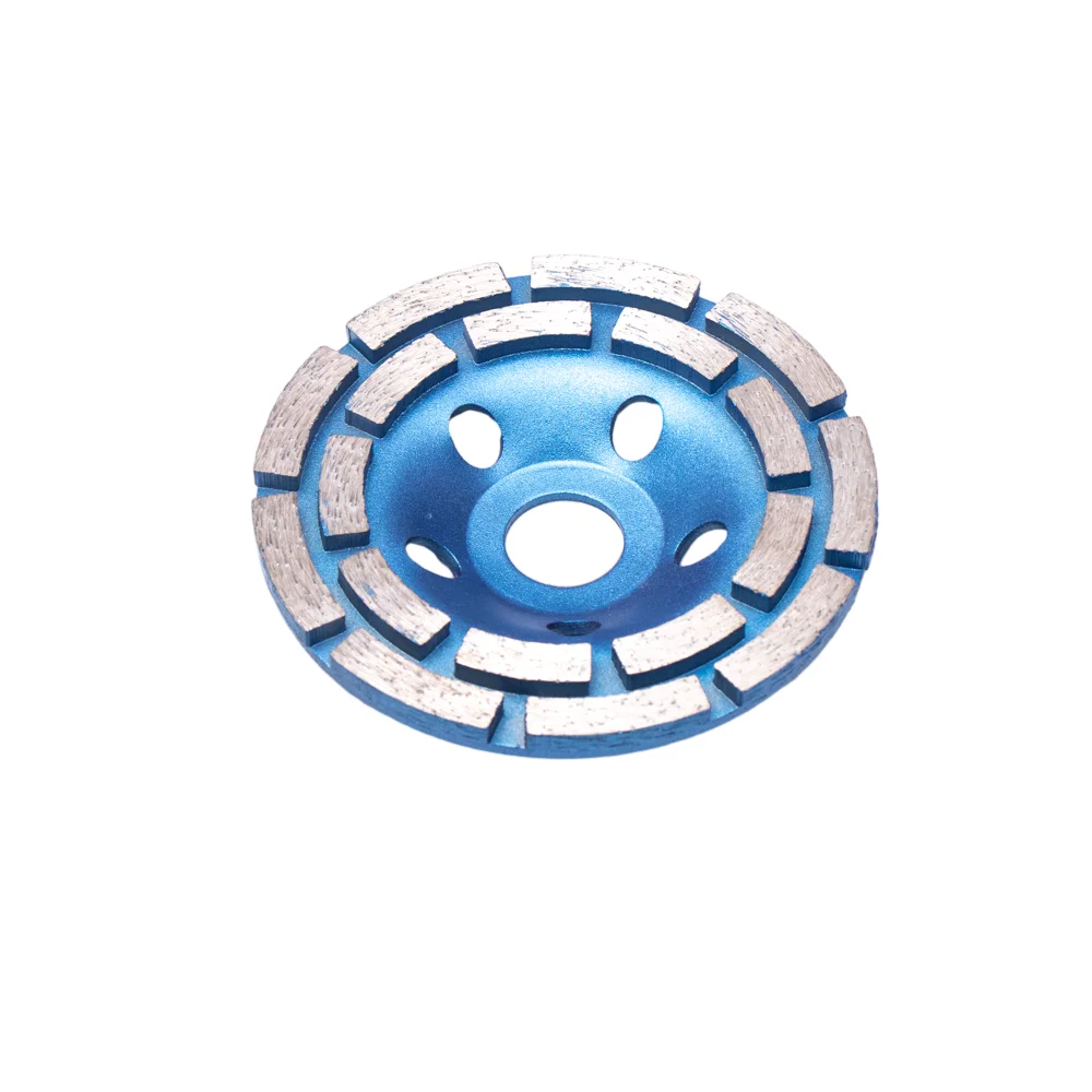 Factory Supply 115mm 125mm 180mm Double Row Diamond Cup Grinding Wheel For Concrete Stone Granite Floor Cutting