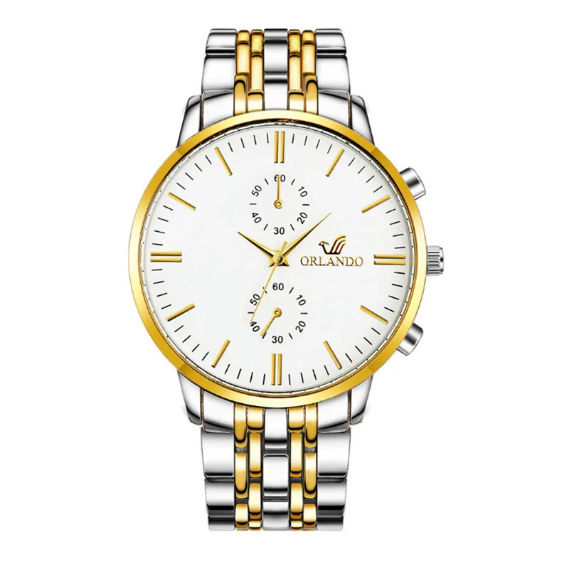 Hot Sale Men Stainless Steel Quartz Analog Hand Sport Wrist Watches Wholesale MW02