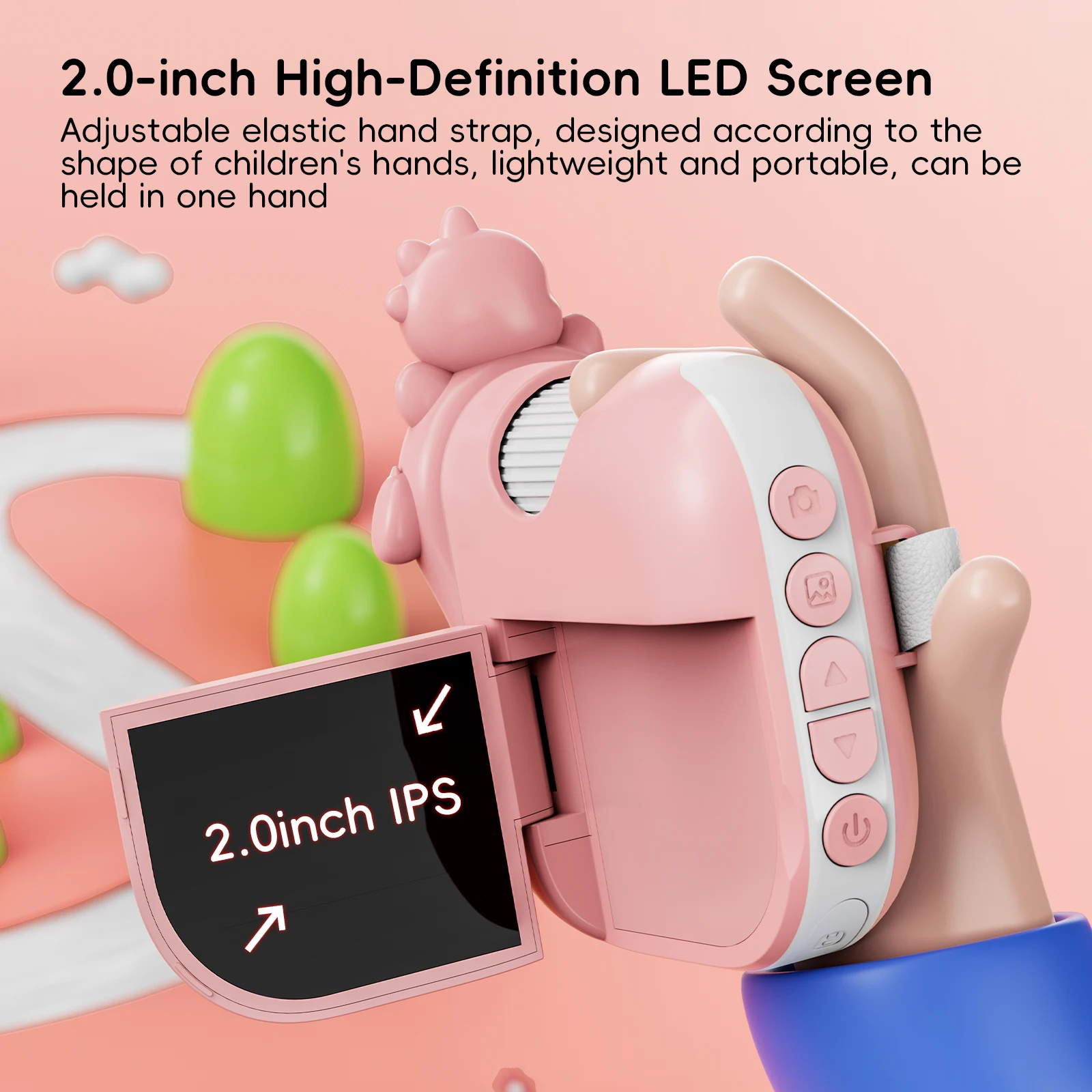 Manufacturer Hot Sale Children Student Scientific Study With LED Lights 1000X 1080P 2MP Handheld Pocket mini microscope for kids