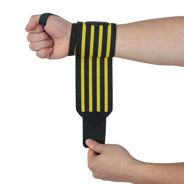 Durable fitness wrist wrap weight lift training gym strap