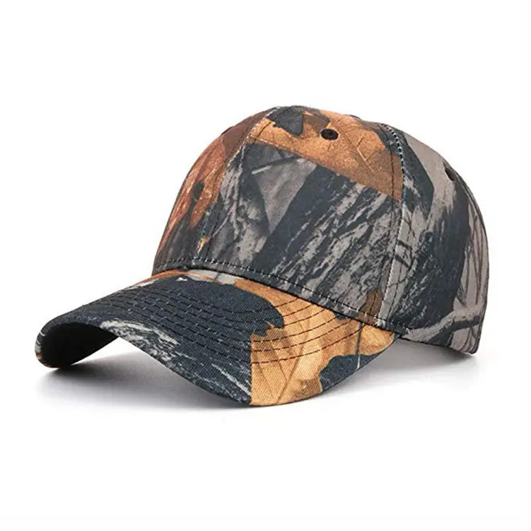 Custom 2024 unisex private label cotton snap back hat camouflage trucker hats for men baseball caps