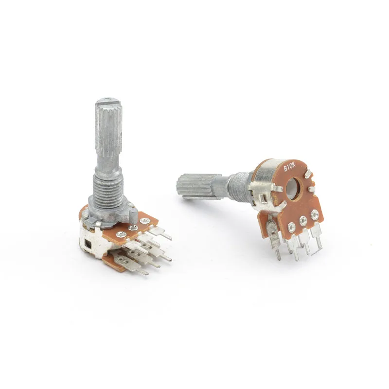 12mm metal shaft with busing with thread vertical  H 12.5mm dual 2 rotary potentiometer