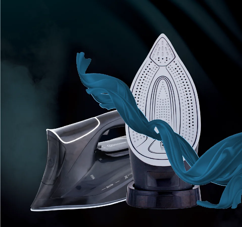 3000w High-end Led Steam Iron Ceramic Soleplate Vertical Heavy Duty Hand Fabric Commercial Industrial Steam Iron vapeur vapor