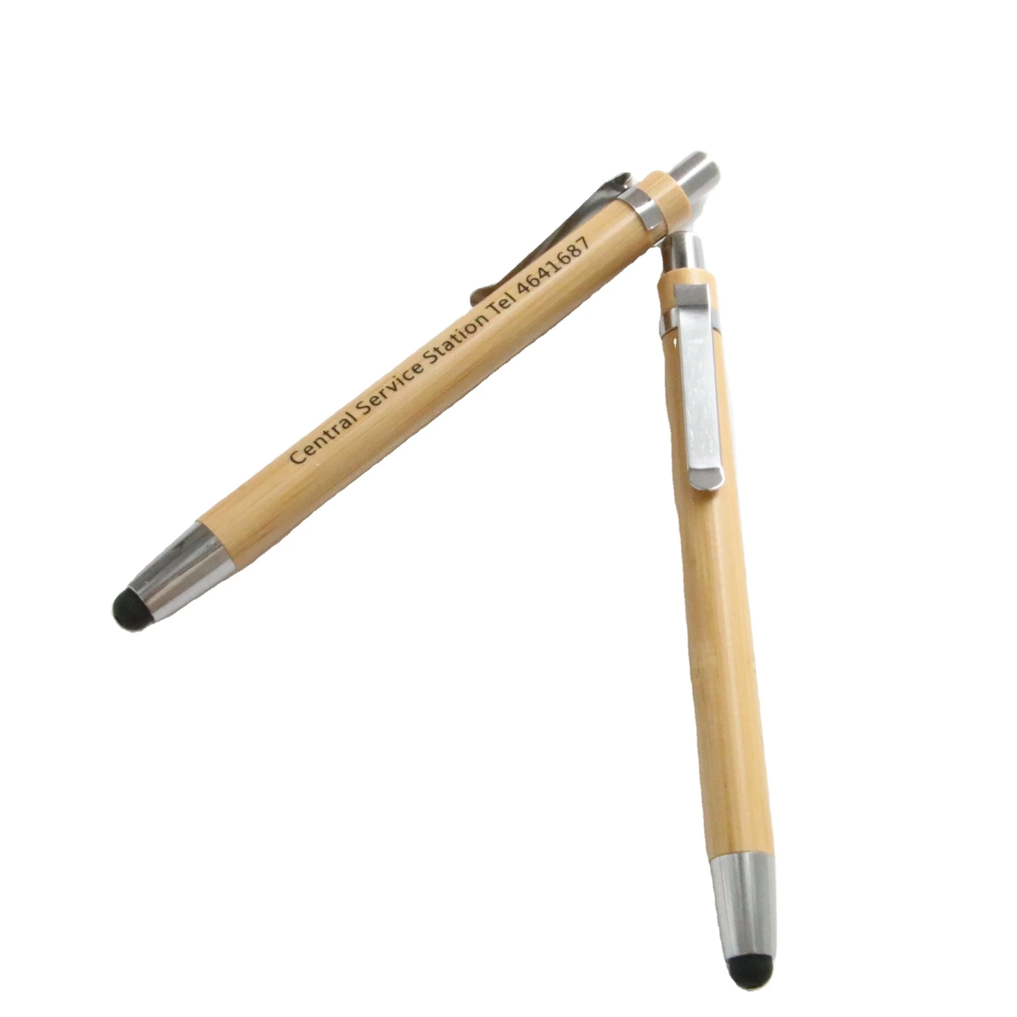 eco-friendly ballpen bamboo pen boligrafo personalizado  pen with custom logo canetas