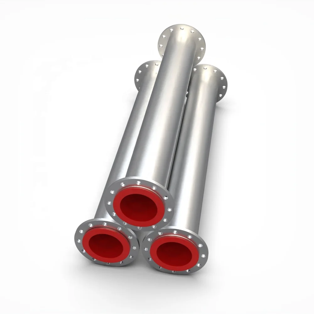 acid resistance polyurethane 10 inch large diameter steel pipe lining for mining slurry tailing