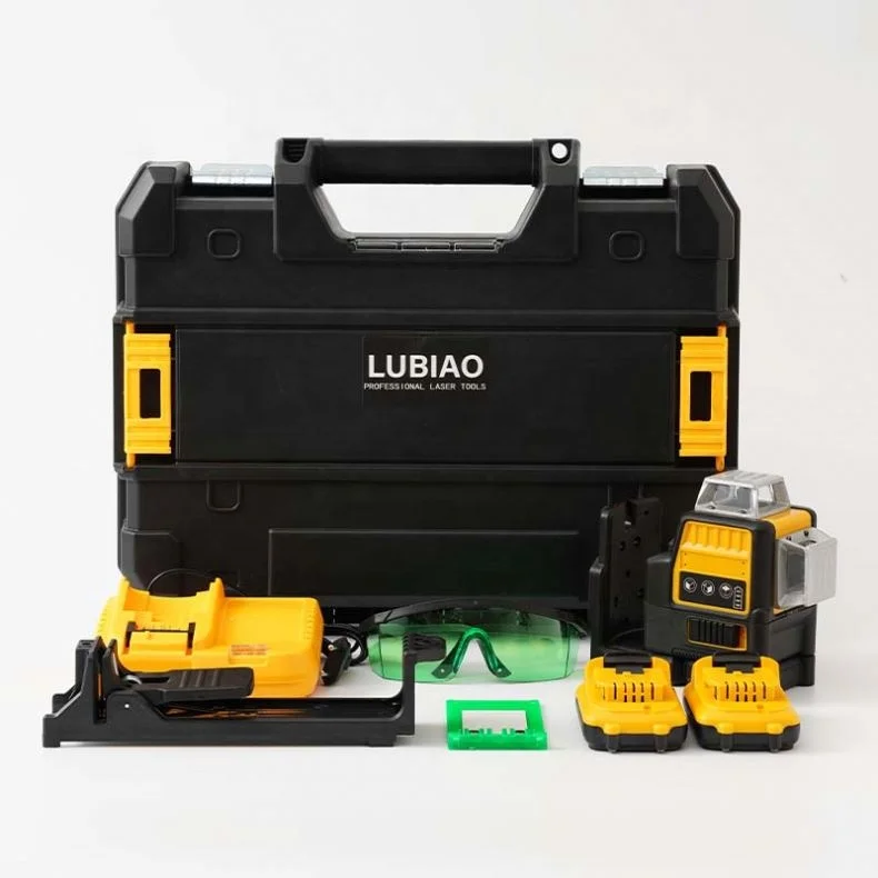 Auto Self Leveling 3D 12 Lines Horizontal Vertical Cross Line Laser Level