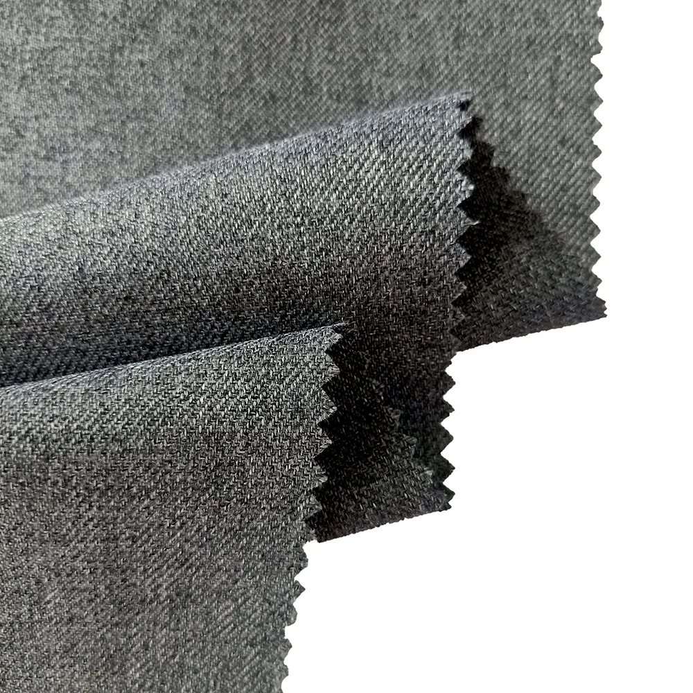 2020 New Product 300D Cationic 2/2 Twill Melange Fabric  PU Coating Fabric Labour Suit Fabric