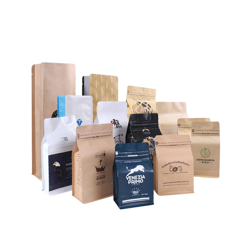 Factory OEM  Custom Printed Laminated Stand Up Zipper Pouch Sealing Snack  Bags Plastic Bag Packaging