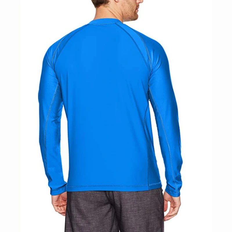 Factory Wholesale Price Custom Design Long Sleeve Men UPF 50+ Top Shirt Sublimated Printed Rash Guard Quick Dry