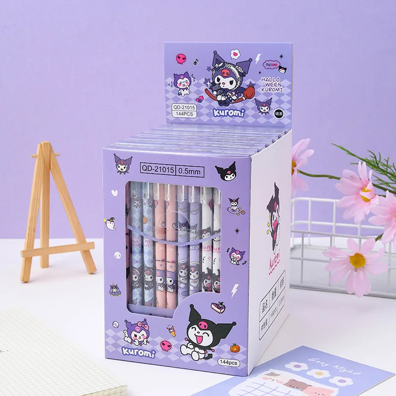 DH41488 Sanrio стираемая нейтральная ручка мелодия Kuromi роликовая шариковая школьные принадлежности канцелярские