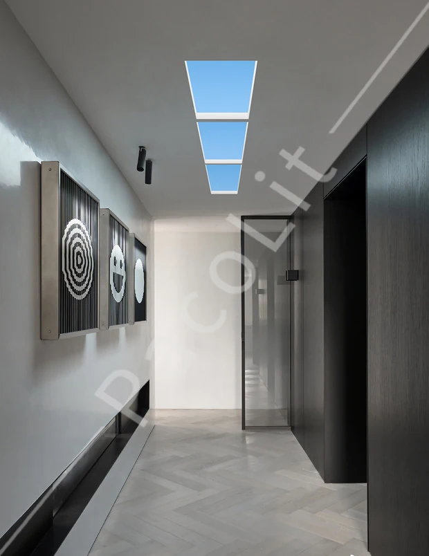 Commercial Decorate Lighting 1200*600 Indoor Roof  Panel LED Lighting Virtual Sun Light Blue Skylight