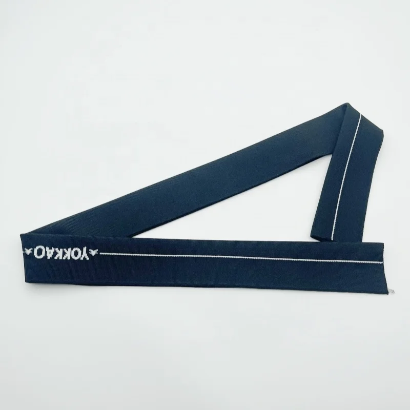 Polyester OEM/ODM flat weave collar jacquard neck ribbing for Garment accessory
